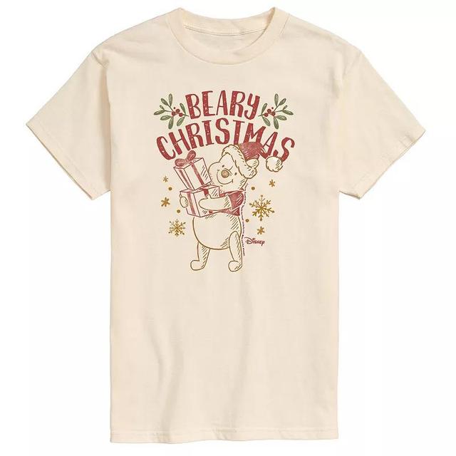 Disneys Winnie The Pooh Mens Beary Christmas Graphic Tee Product Image