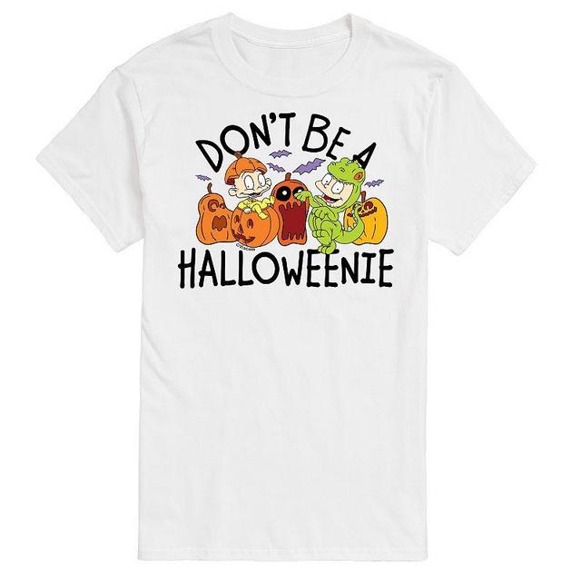 Big & Tall Rugrats Dont Be A Halloweenie Graphic Tee, Mens White Product Image