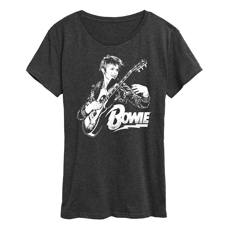 Womens Bowie Punk Graphic Tee Heather Grey Product Image