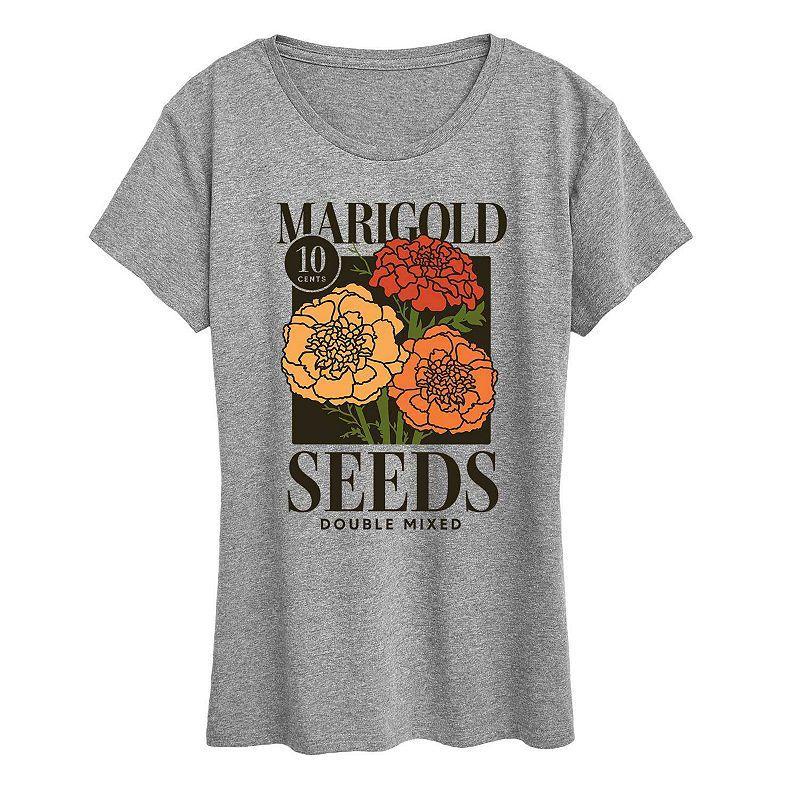 Womens Marigold Seeds Graphic Tee, Girls Product Image