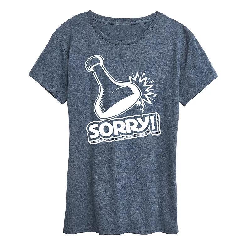 Womens Sorry Game Piece Graphic Tee by Hasbro Product Image