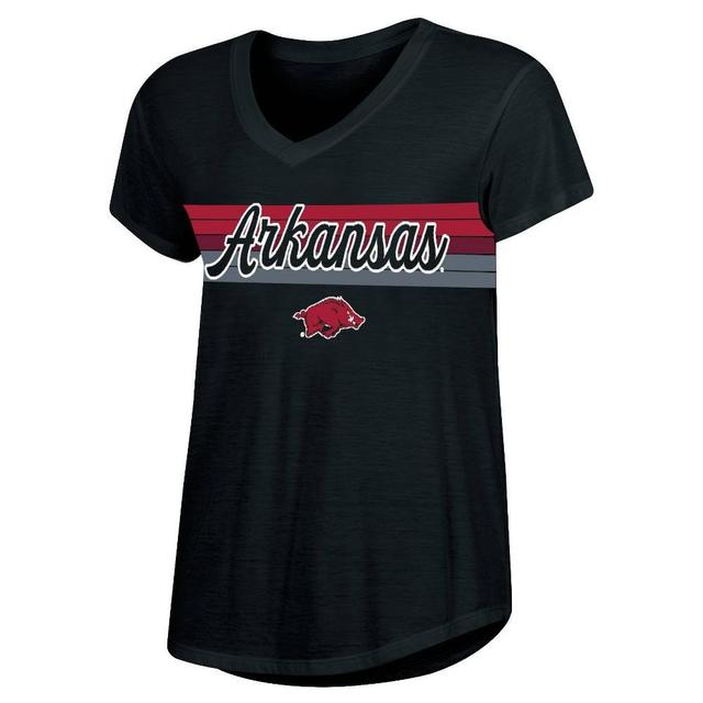 NCAA Arkansas Razorbacks Womens V-Neck T-Shirt Product Image