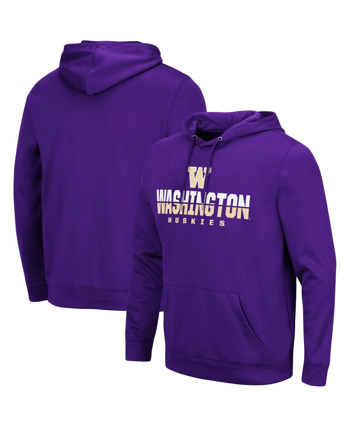 Mens Colosseum Purple Washington Huskies Lantern Pullover Hoodie Product Image