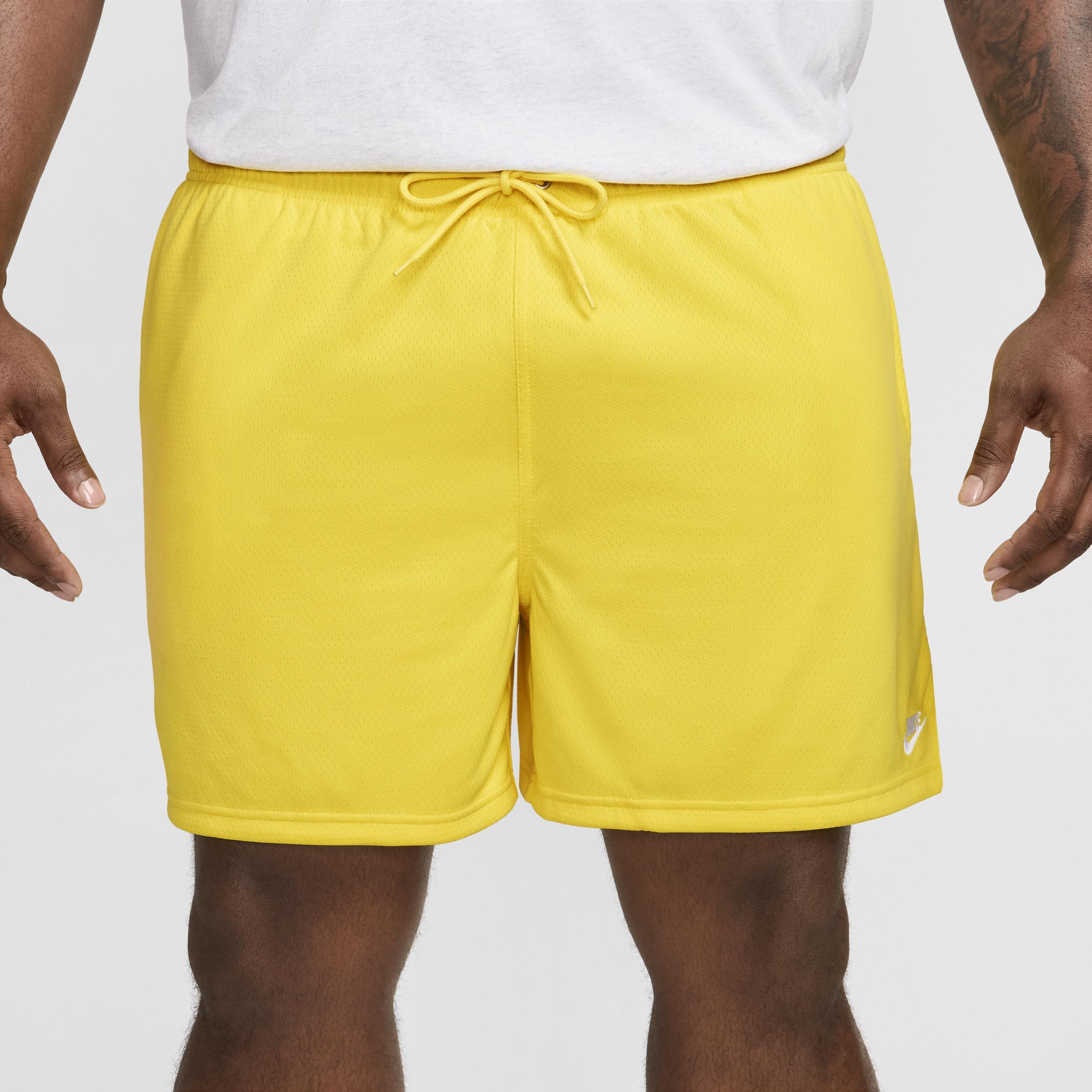 Nike Mens Club Flow Mesh Shorts - White/Lightening Product Image