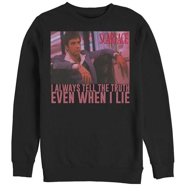 Mens Scarface Always Tell The Truth Even When I Lie Graphic Fleece Product Image