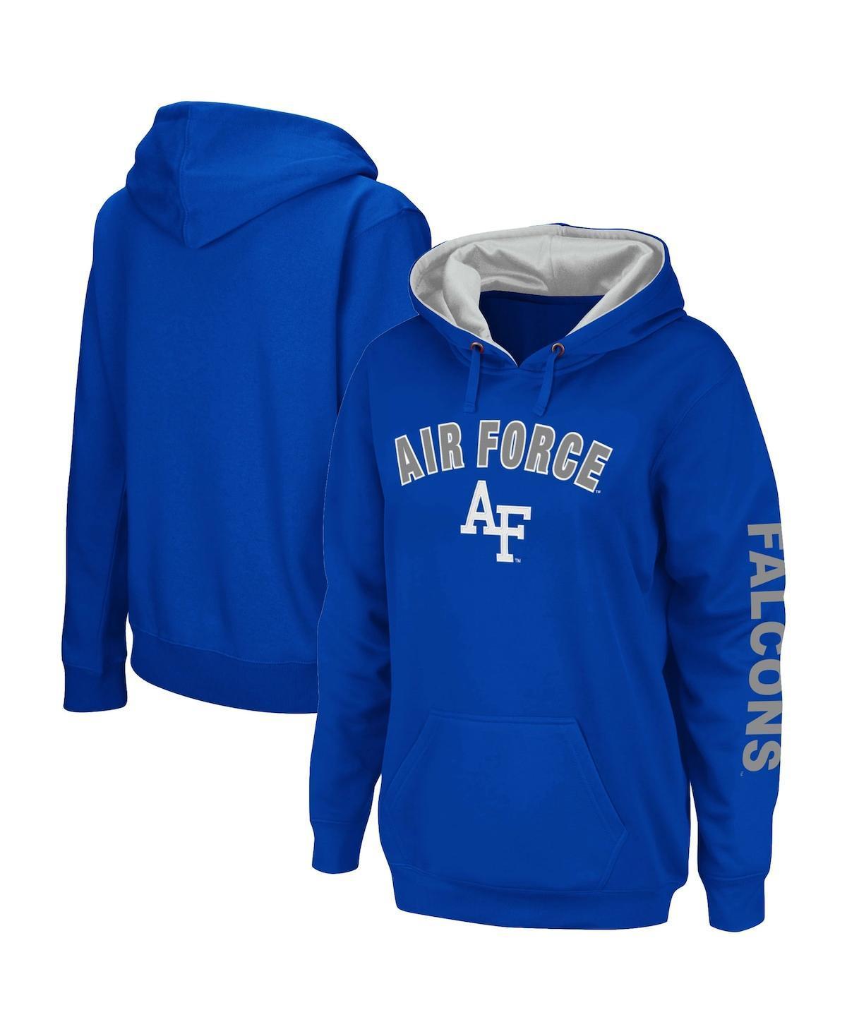 Womens Colosseum Royal Air Force Falcons Loud and Proud Pullover Hoodie Product Image