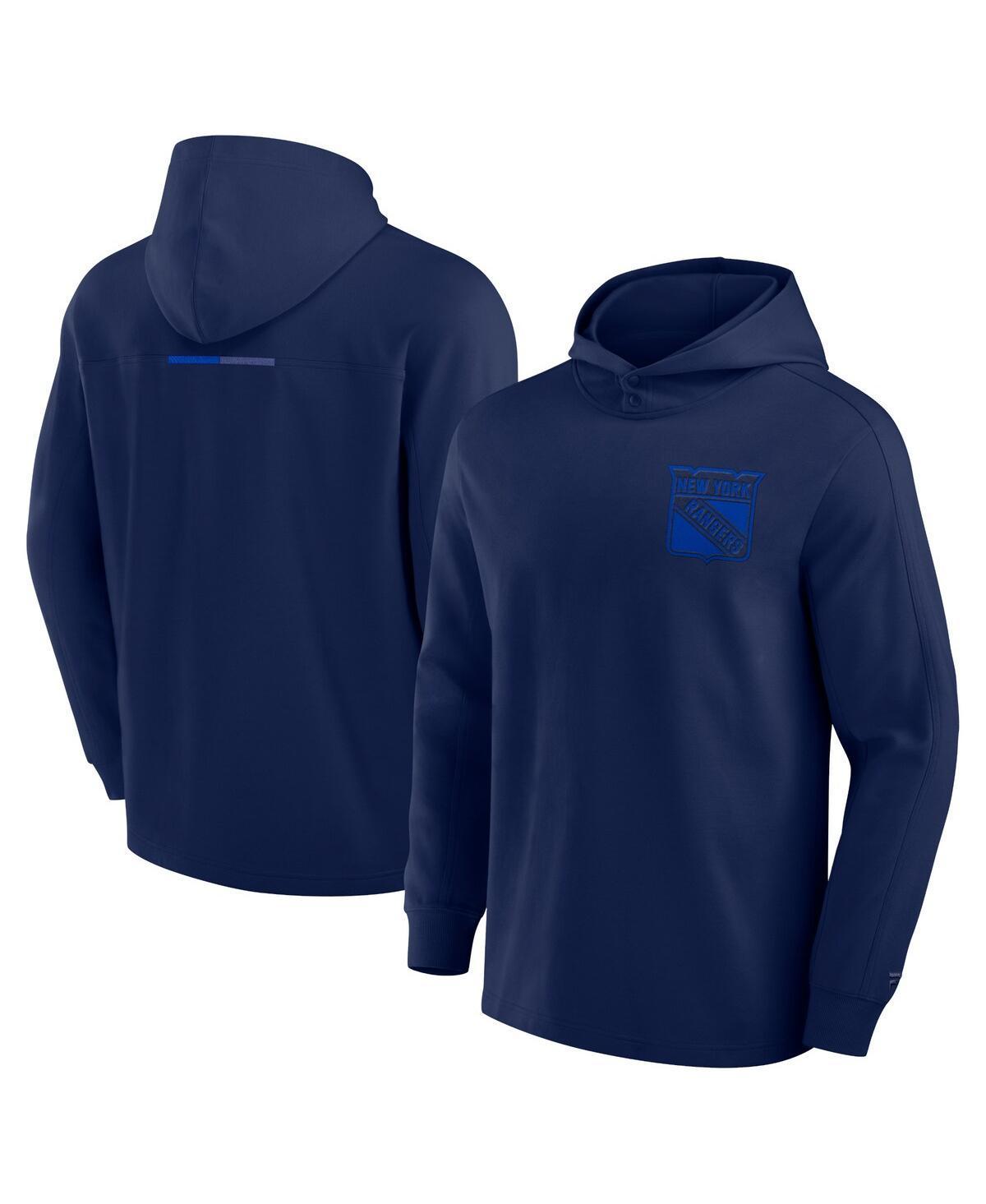 Mens Fanatics Navy Tampa Bay Lightning Elements Lightweight Tri-Blend Fleece Hoodie Lgh Blue Product Image