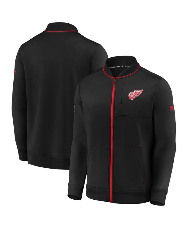 Mens Fanatics Branded Black Detroit Red Wings Authentic Pro Locker Room Full-Zip Jacket Product Image