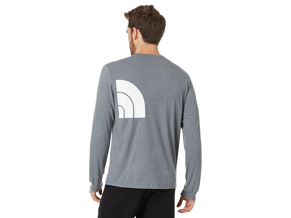 The North Face Long Sleeve Brand Proud Tee (TNF Medium Grey Heather/TNF White) Men's Clothing Product Image