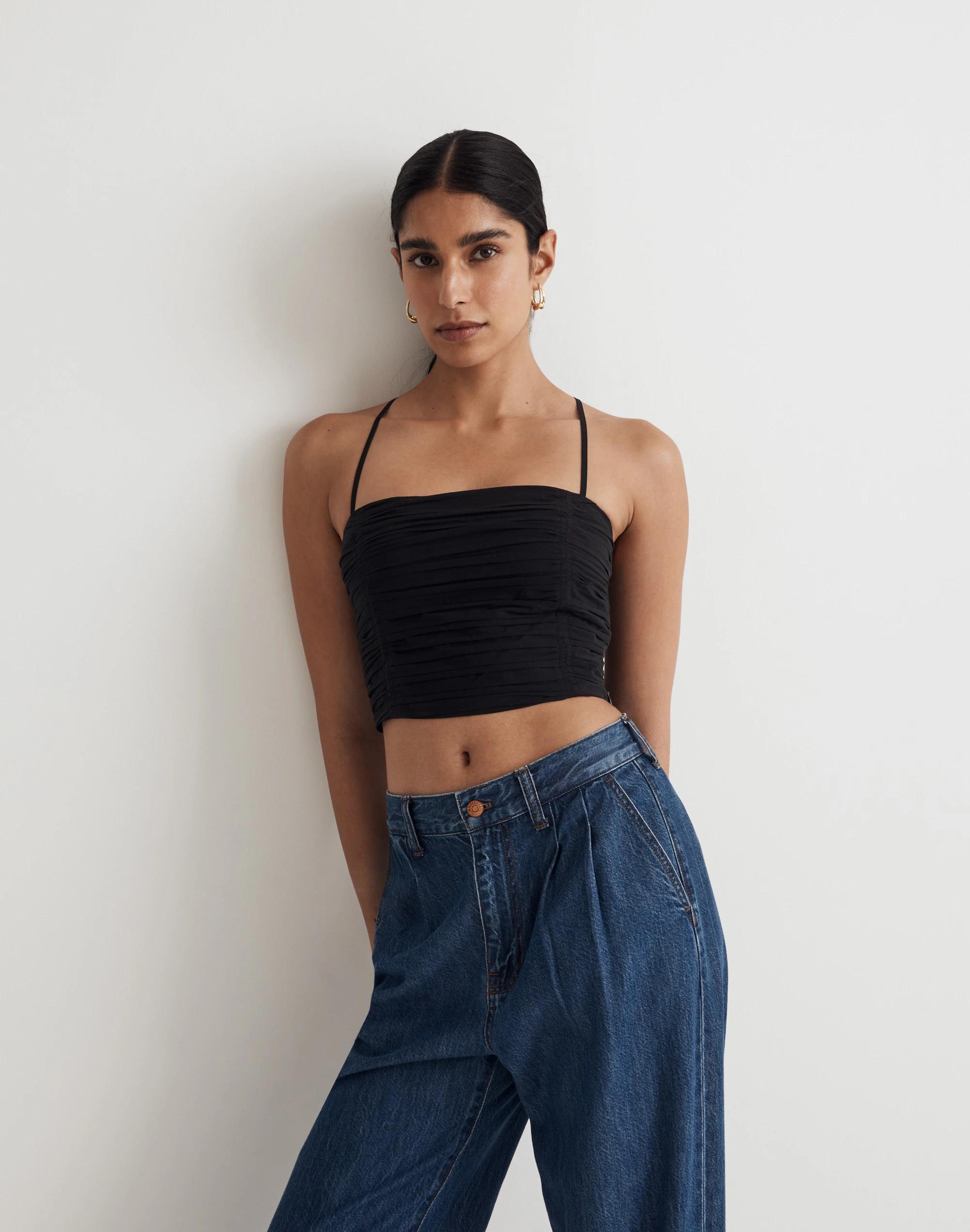 Poplin Crop Tube Top Product Image