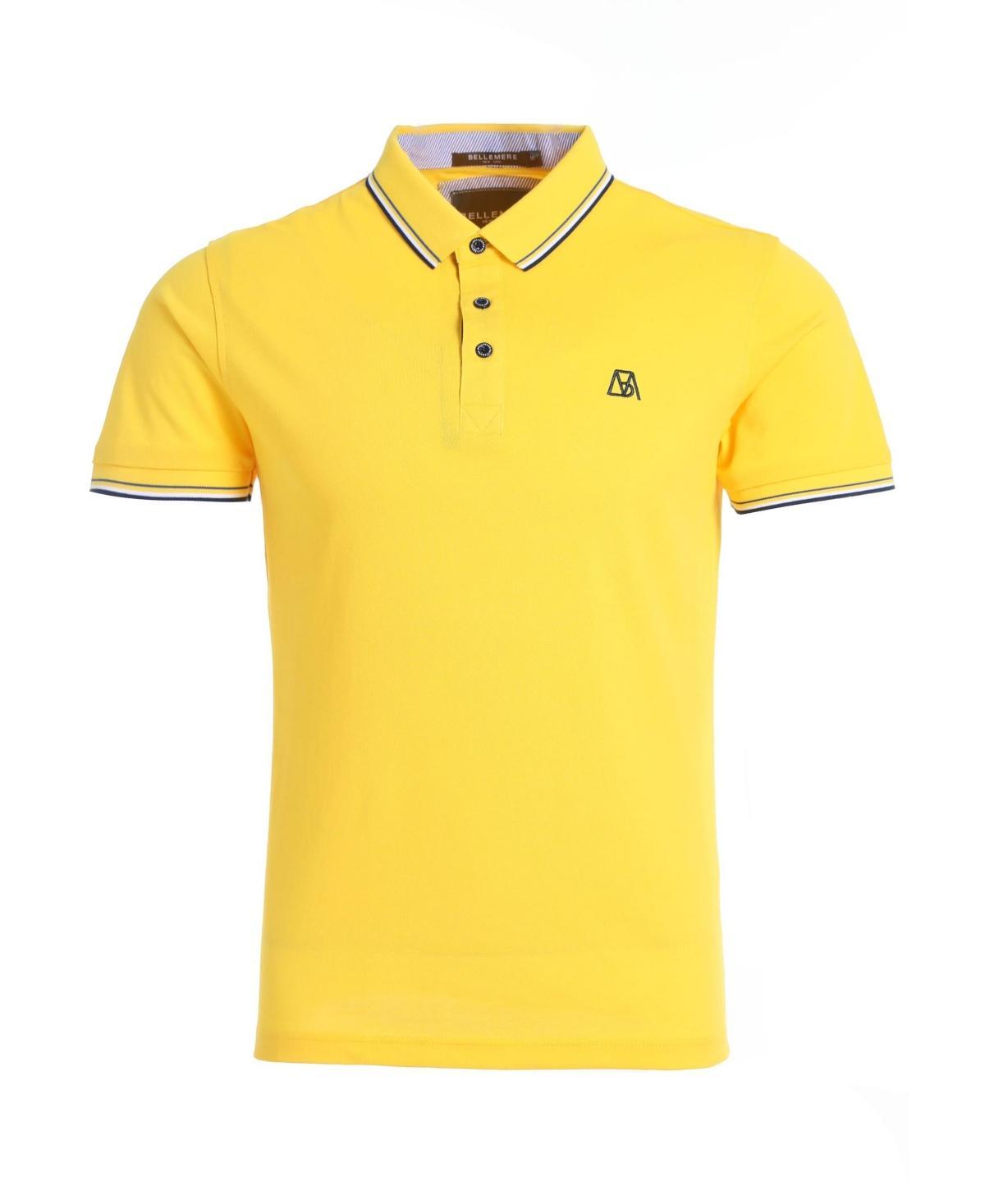 Bellemere Mens Silk Cotton Polo Shirt Product Image