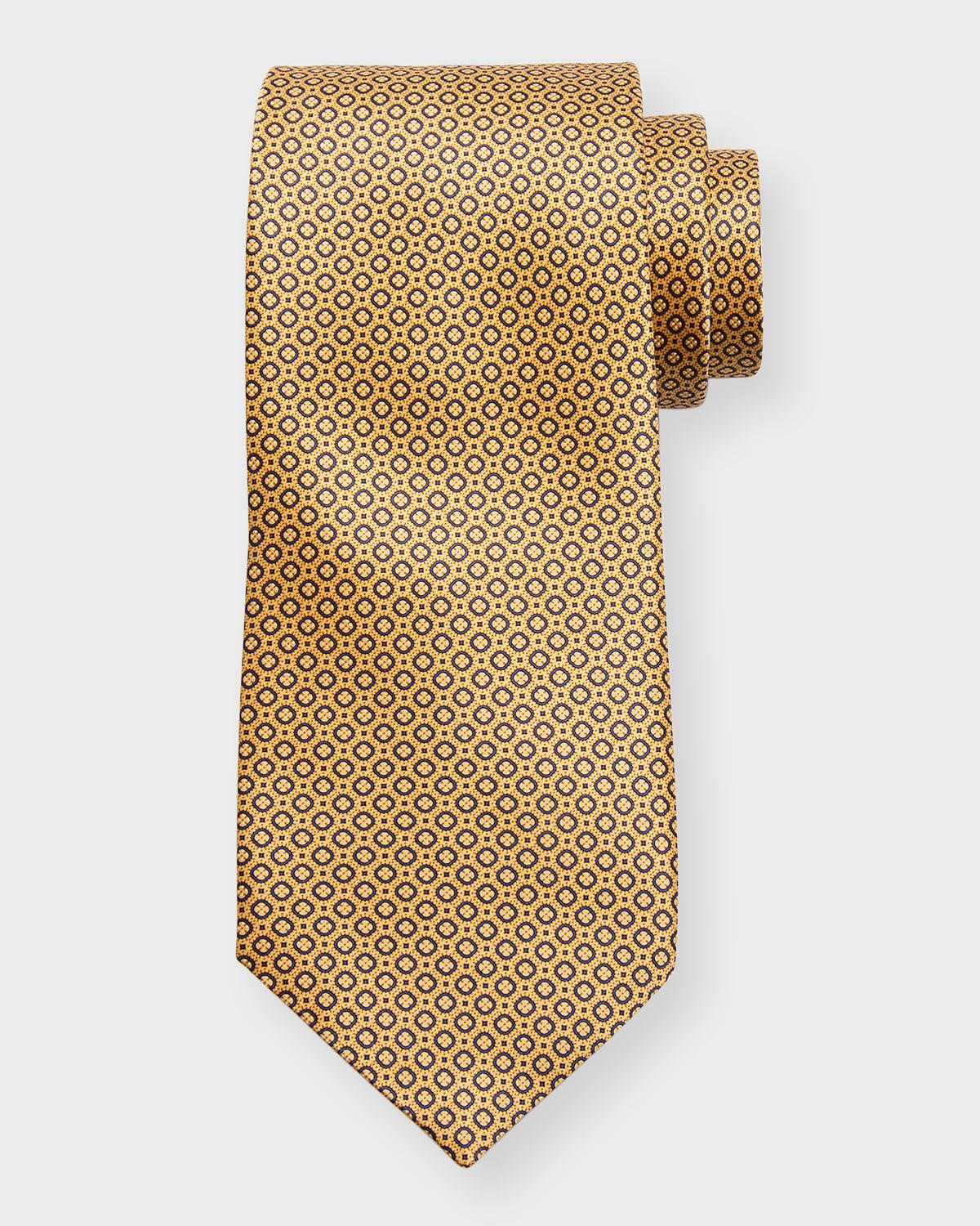 Men's Silk Micro-Geometric Tie Product Image