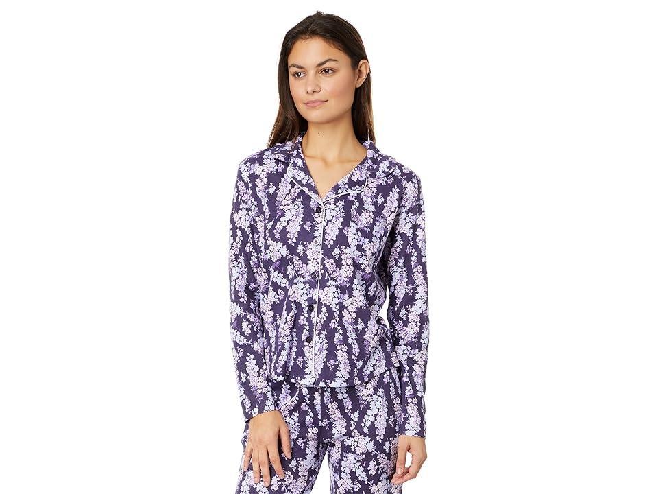 Karen Neuburger Petite Floral Notch Collar PJ Set (Countryside Blossom) Women's Pajama Sets Product Image