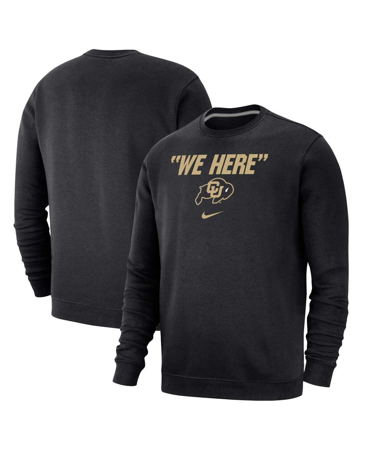 Mens Nike Black Colorado Buffaloes We Here Club Fleece Pullover Sweatshirt Product Image