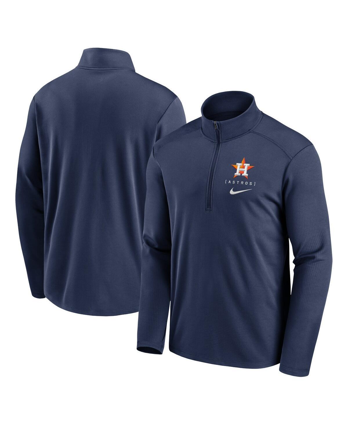 Mens Nike Navy Houston Astros Franchise Logo Pacer Performance Half-Zip Top Product Image