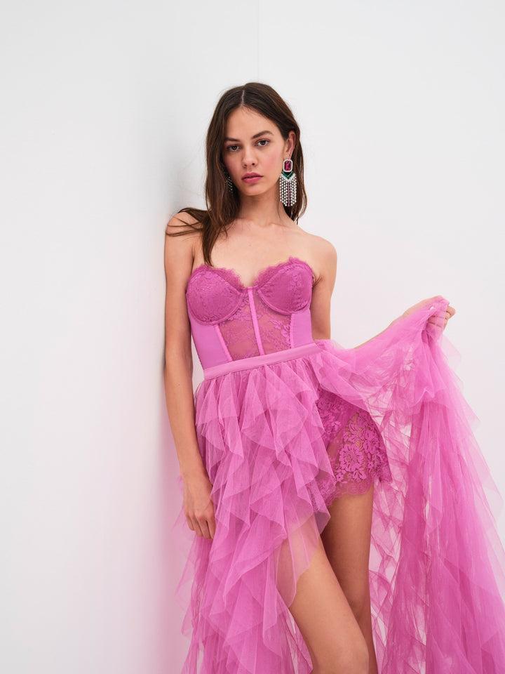 Bustier Gown — Pink Product Image