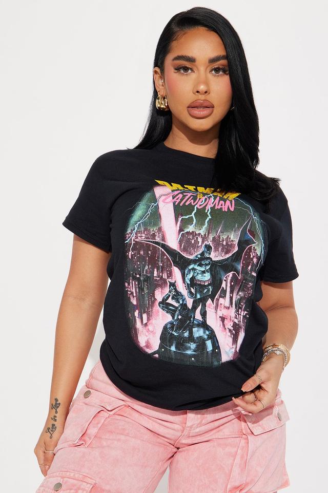 Batman And Catwoman Graphic Tee - Black Product Image