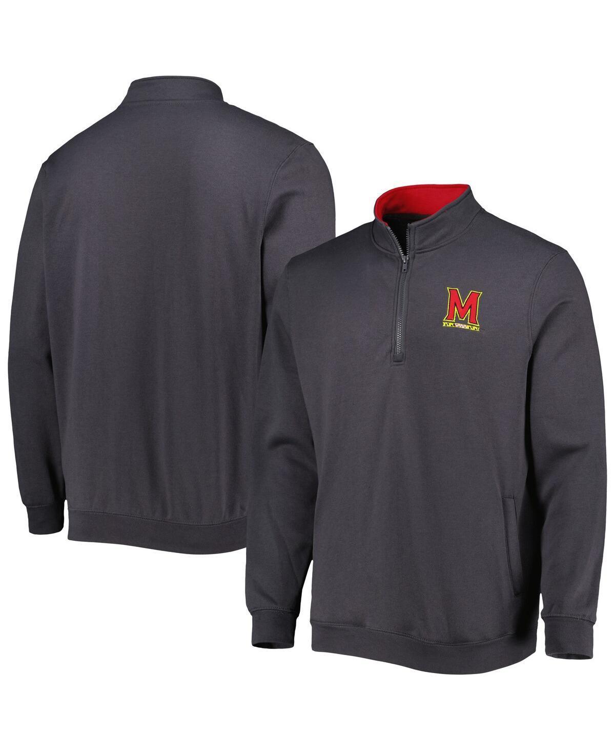 Mens Colosseum Heathered Gray Alabama Crimson Tide Tortugas Team Logo Quarter-Zip Jacket Product Image