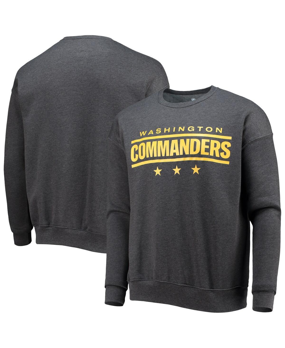 Mens NFL x Darius Rucker Collection by Fanatics Charcoal Washington Commanders Star Sponge Fleece Pullover Sweatshirt Product Image