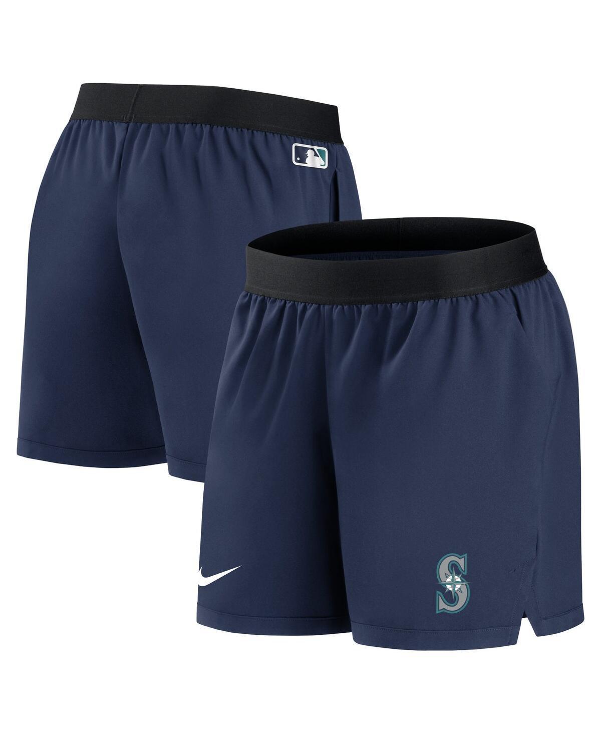 Womens Nike Navy Seattle Mariners Authentic Collection Team Performance Shorts Product Image