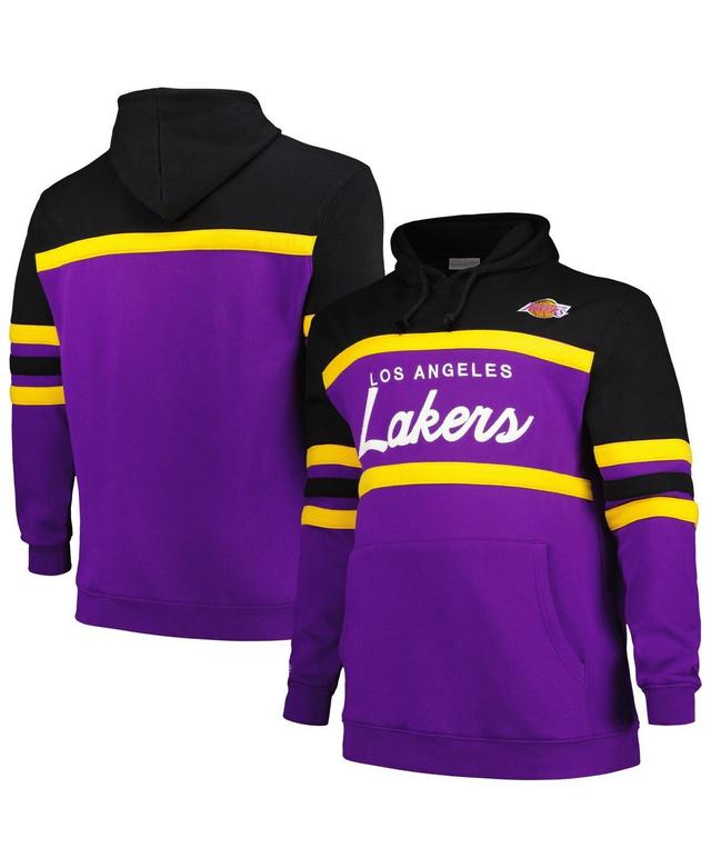 Mens Mitchell & Ness Los Angeles Lakers Big & Tall Hardwood Classics Head Coach Pullover Hoodie Product Image