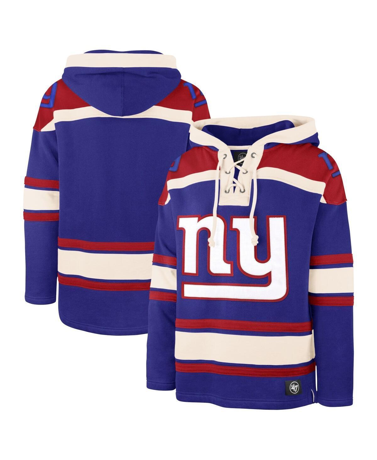 Mens 47 Brand Royal New York Giants Big and Tall Superior Lacer Pullover Hoodie Product Image