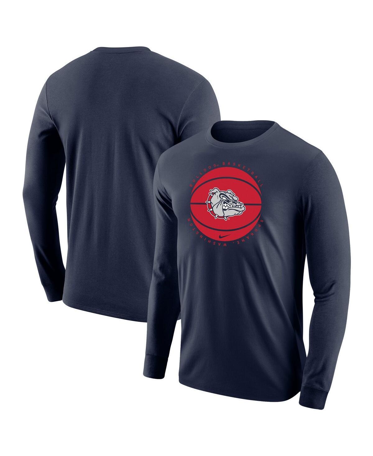 Mens Nike Navy Gonzaga Bulldogs Basketball Long Sleeve T-Shirt Blue Product Image