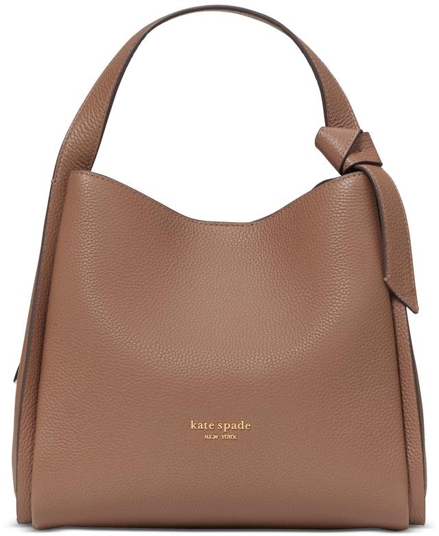 kate spade new york Knott Pebbled Leather Medium Crossbody Hobo Bag Product Image