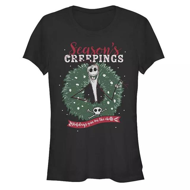 Disneys The Nightmare Before Christmas Womens Seasons Creepings Tee, Girls Product Image