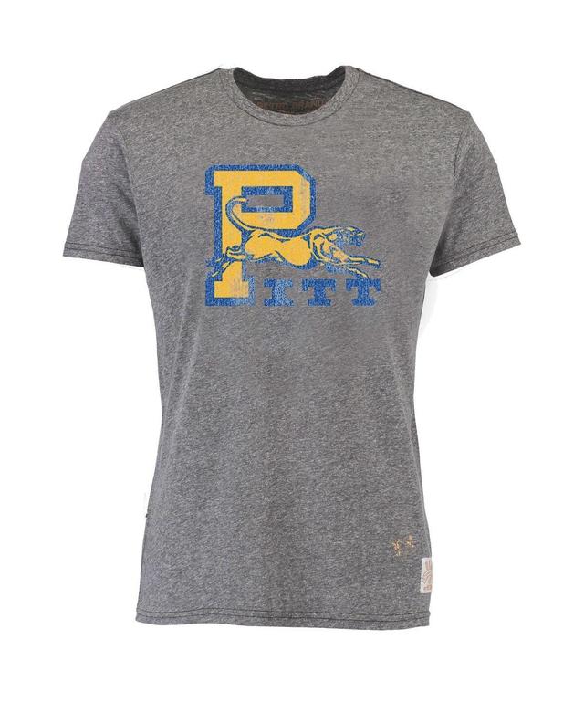 Mens Original Retro Brand Heather Gray Pitt Panthers Vintage-Like Tri-Blend T-shirt Product Image