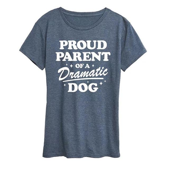 Womens Proud Parent Dramatic Dog Graphic Tee Product Image