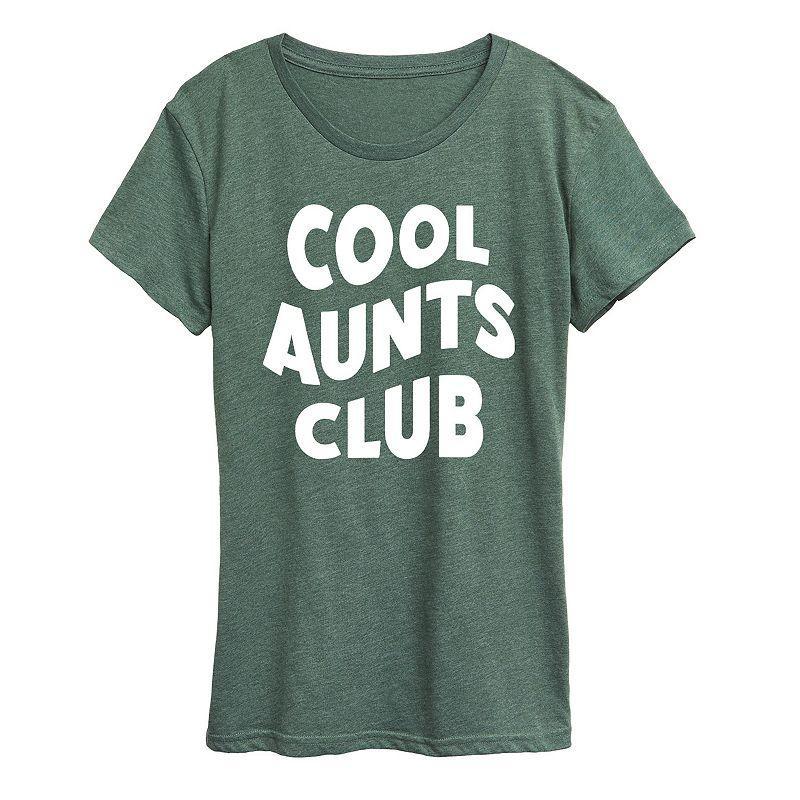 Womens Cool Aunts Club Graphic Tee Black Product Image