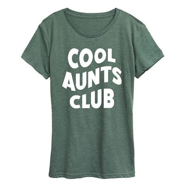 Womens Cool Aunts Club Graphic Tee Black Product Image