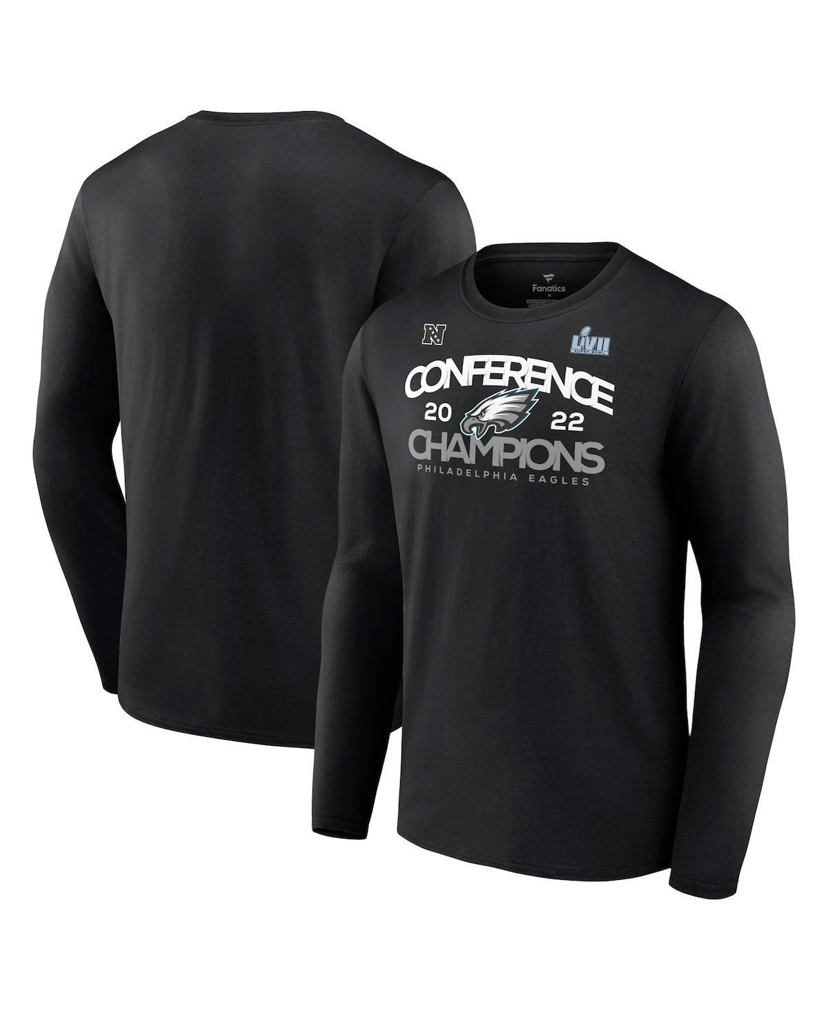 Mens Fanatics Black Philadelphia Eagles 2022 Nfc Champions Shadow Cast Long Sleeve T-shirt Product Image