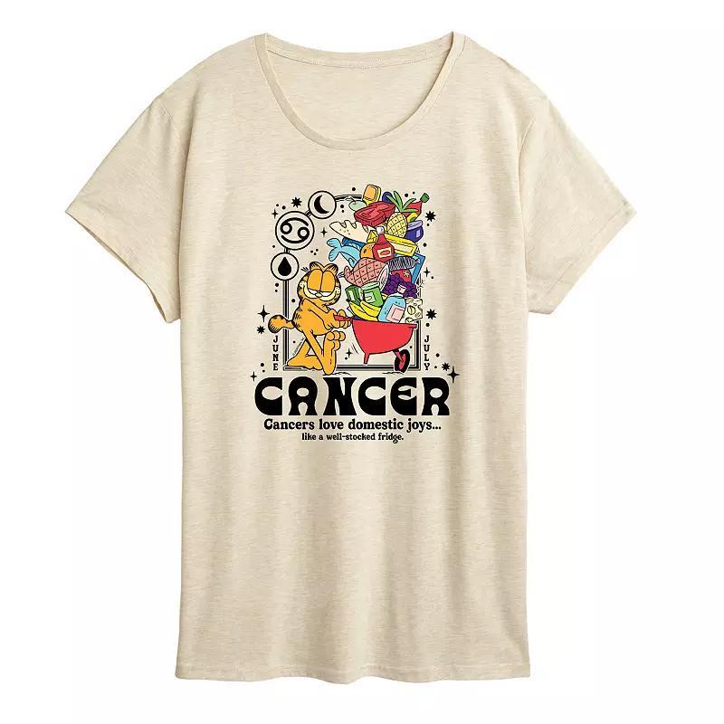 Womens Garfield Cancer Graphic Tee Product Image