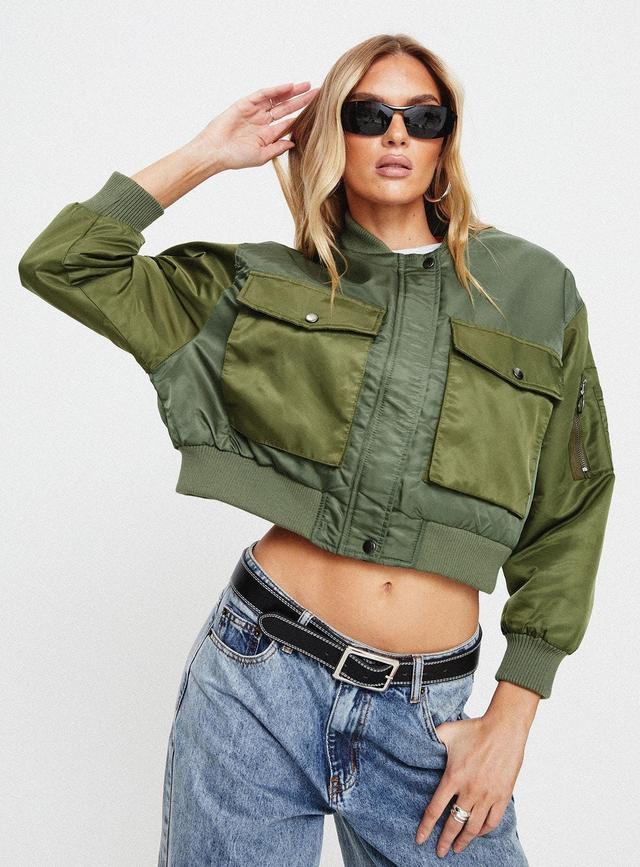 Milener Utility Bomber Jacket Olive Product Image