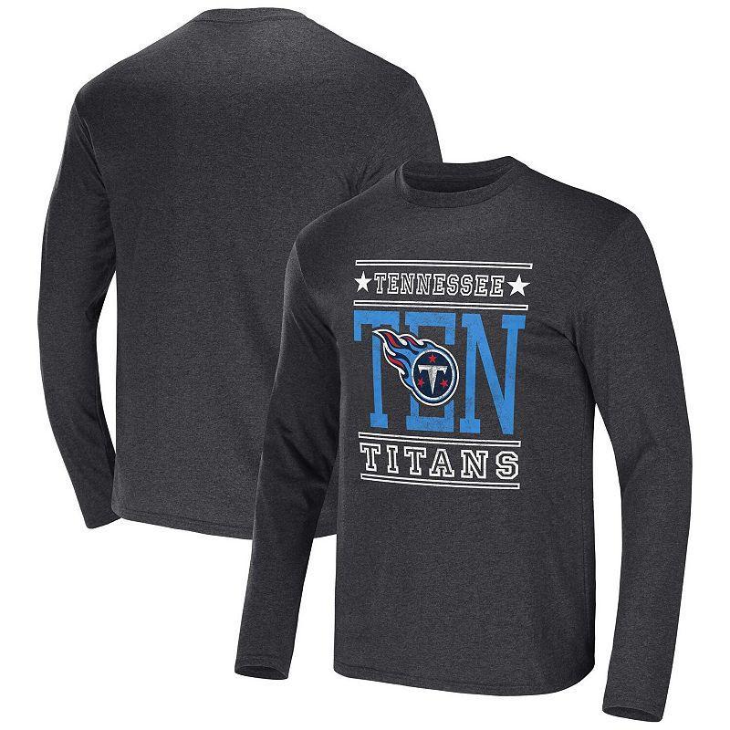 Mens Nfl x Darius Rucker Collection by Fanatics Heathered Charcoal Tennessee Titans Long Sleeve T-shirt Product Image