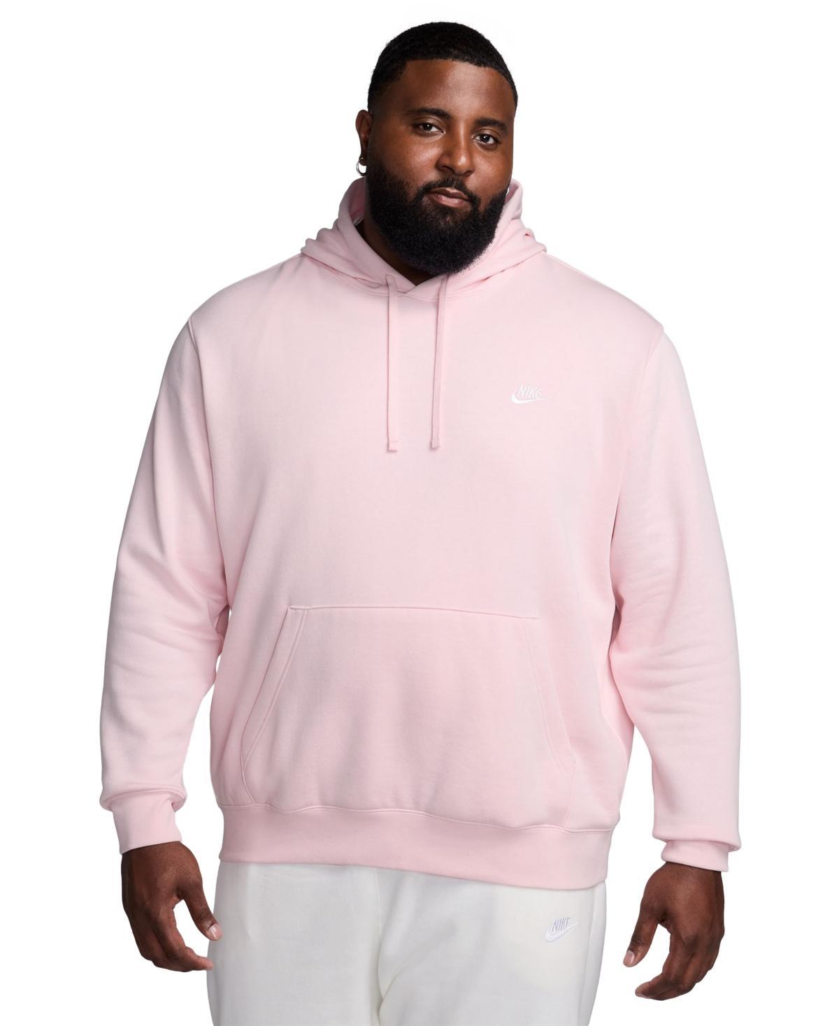 Nike Club Fleece hoodie in gray heather Product Image