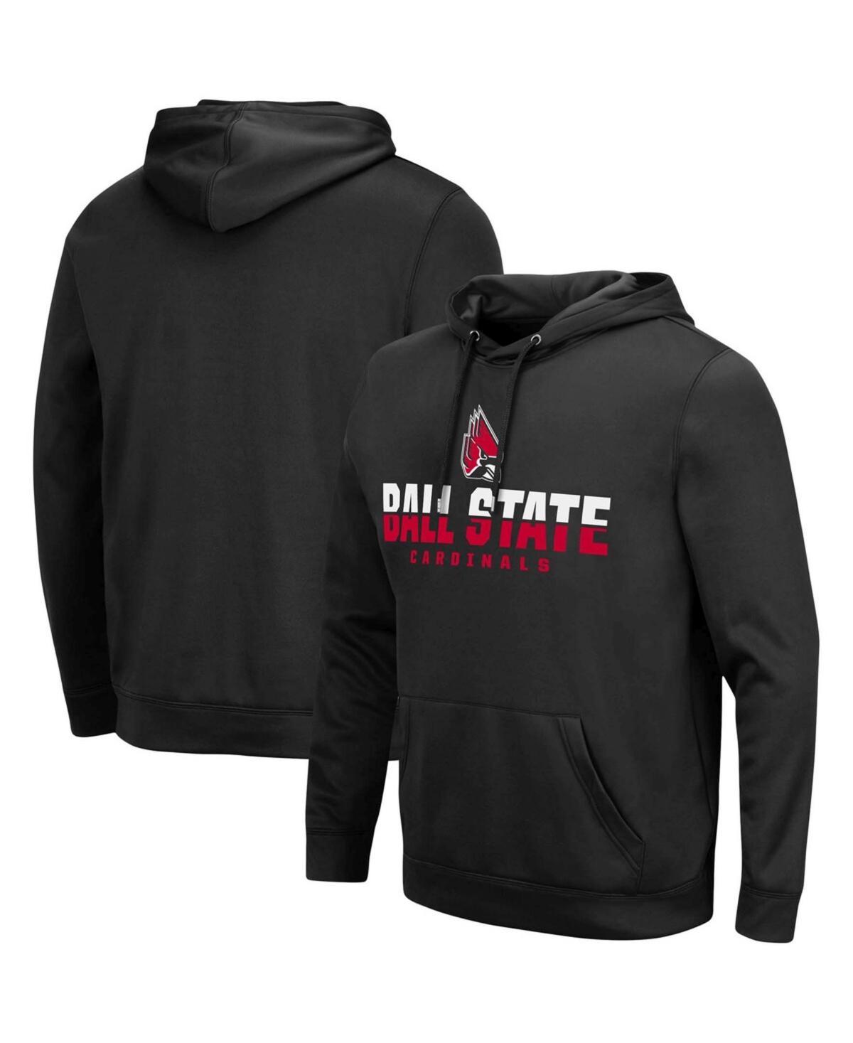 Mens Colosseum Black Iowa State Cyclones Blackout 3.0 Pullover Hoodie Product Image