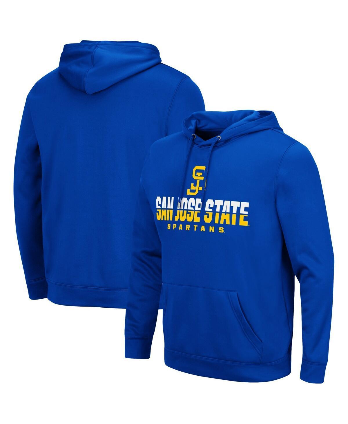 Mens Colosseum West Virginia Mountaineers Lantern Pullover Hoodie Blue Product Image