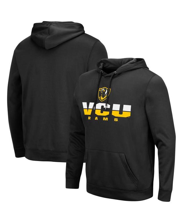 Mens Black Vcu Rams Lantern Pullover Hoodie Product Image