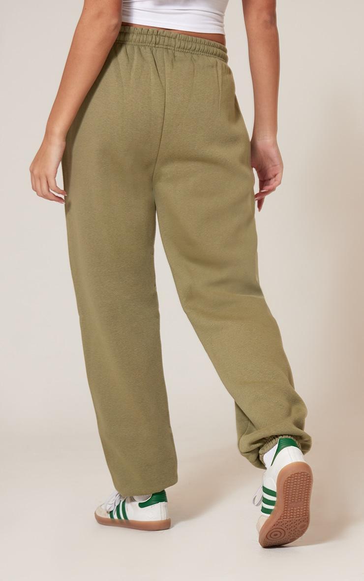 Moss Khaki Pintuck Detail Oversized Joggers product image