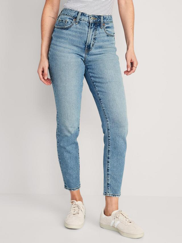 High-Waisted OG Straight Ankle Jeans for Women Product Image