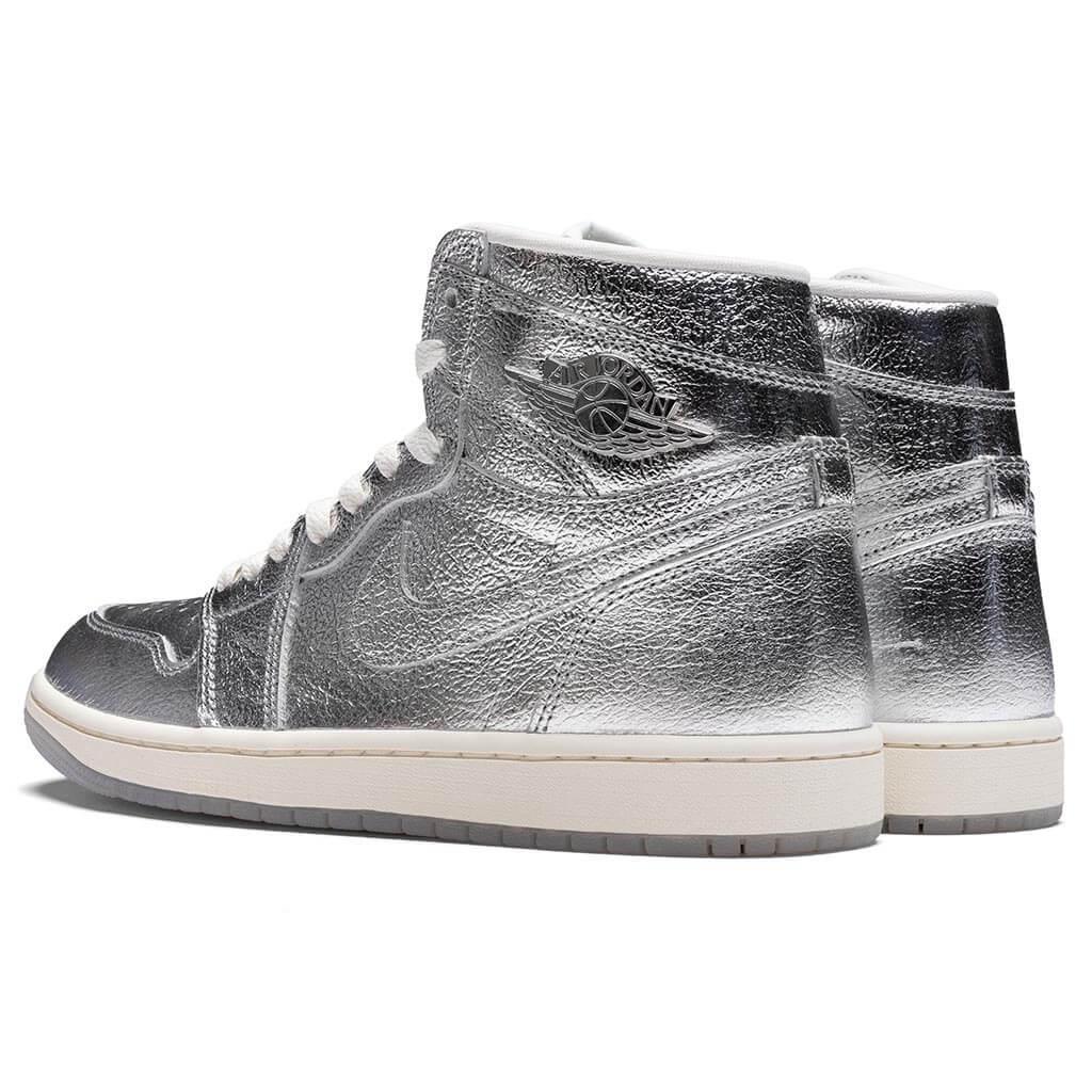 Air Jordan 1 Retro Hi OG Women's - Metallic Silver/Photon Dust/Sail Female Product Image