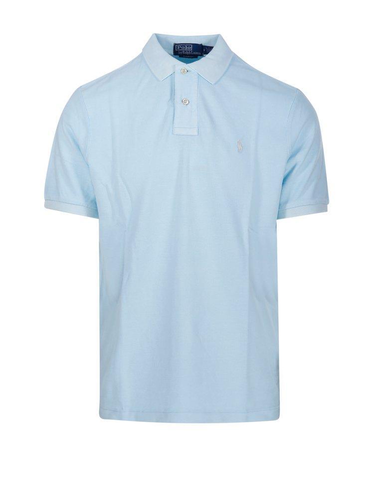 Polo Pony Embroidered Polo Shirt In Blue Product Image