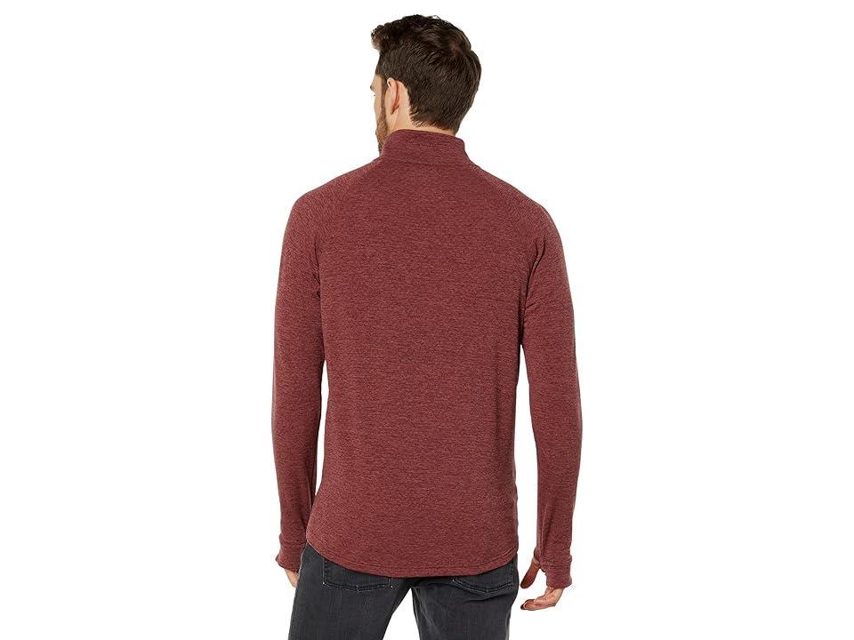 L.L.Bean Adventure Grid Fleece 1/4 Zip (Rosewood) Men's Clothing Product Image