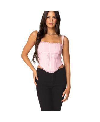 Edikted Womens Coquette Mesh Corset Product Image