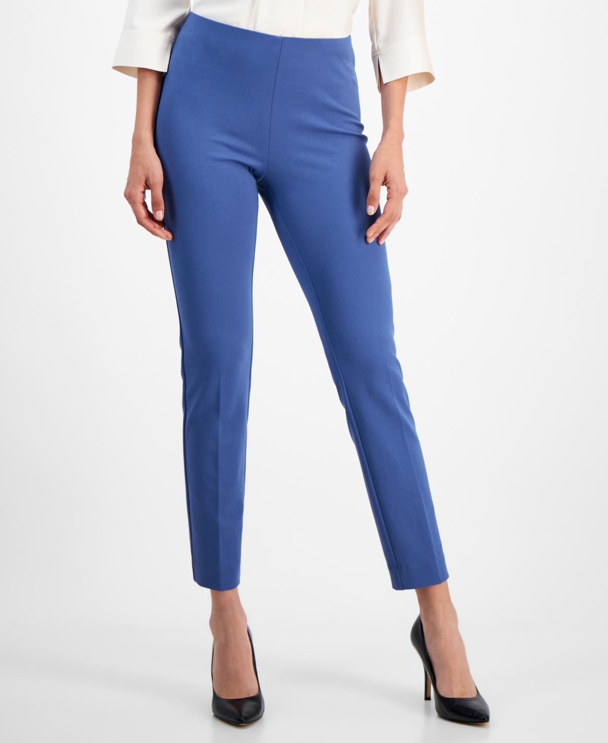 Anne Klein Womens Hollywood Pull-On Slim-Leg Ankle Pants Product Image