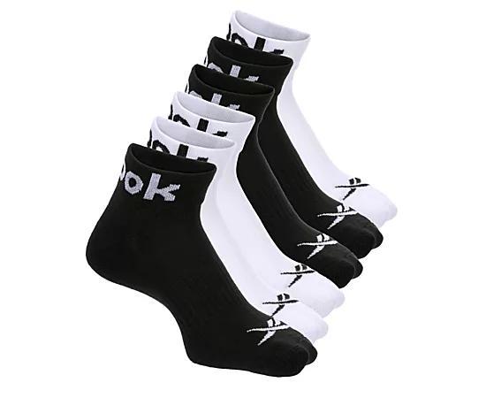 Reebok Womens Logo Quarter Socks 6 Pairs Product Image