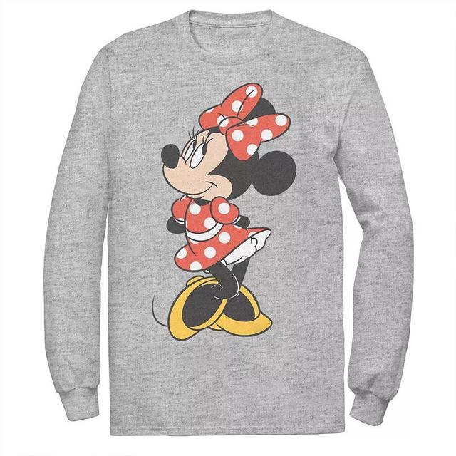 Mens Disneys Minnie Mouse Traditional Pose Tee Athletic Grey Product Image